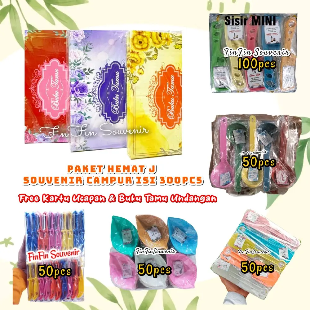 Souvenir Paket Hemat J isi 300pcs Campur Souvenir Murah