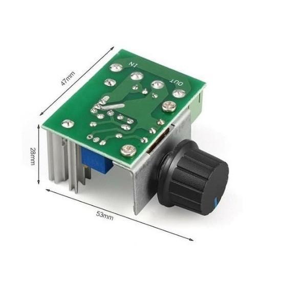 Dimer Dimmer Ac 220V 2000W Pengatur Kecepatan Putaran Gerinda Bor dll 4