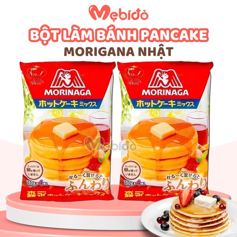 Bột Làm Bánh PanCake Morinaga Làm Bánh Rán Doremon Cho Bé Từ 1 Tuổi - Shop Mẹ Bí Đỏ