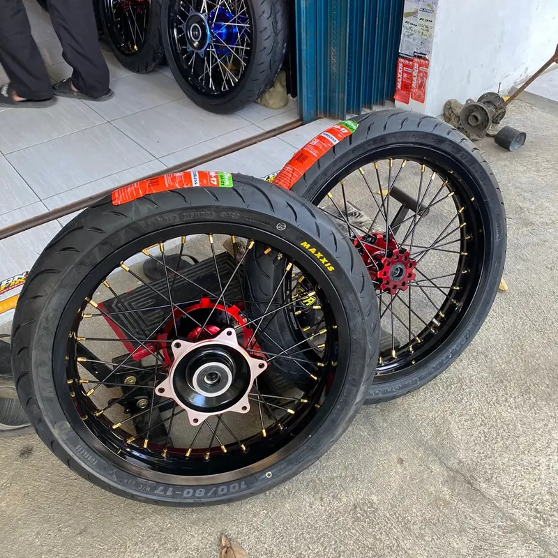 Velg Rossi 215 250Tromol CRF FredayRuji WilwwodBan Maxxis 100/80 90/80 - Motorcycle 2