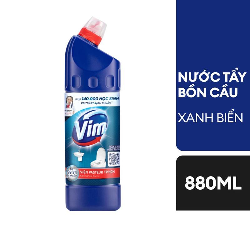 [Combo 2 Chai] Nước Tẩy Bồn Cầu Vim Xanh Biển - Chai 880ml