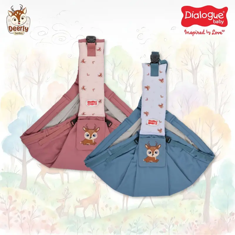 Gendongan Bayi Samping 4 in 1 Dialogue Baby Deerly Series DGG4323 Sling Murah Newborn M Shape 3