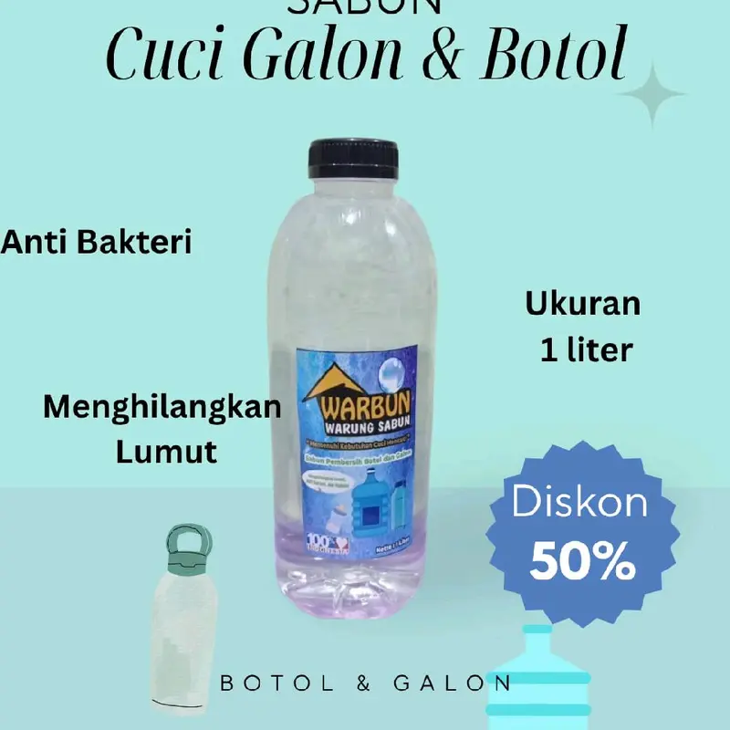Sabun Cuci Galon Botol 1000ml Anti lumut Anti bakteri Soap 4