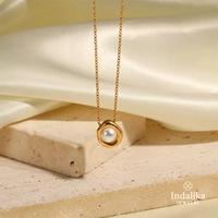 Gambar 【COD】Indalika Jewelry – KL84 Kalung Wanita Elegan Mewah, Desain Simple & Aesthetic Timeless dari INDALIKA JEWELRY Kota Tangerang Selatan 3 Tokopedia