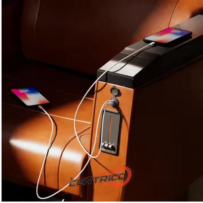 USB Charger 12V QC PD Dual Port USB-A & Type C Fast Charge / USBKGG004-GKT 4