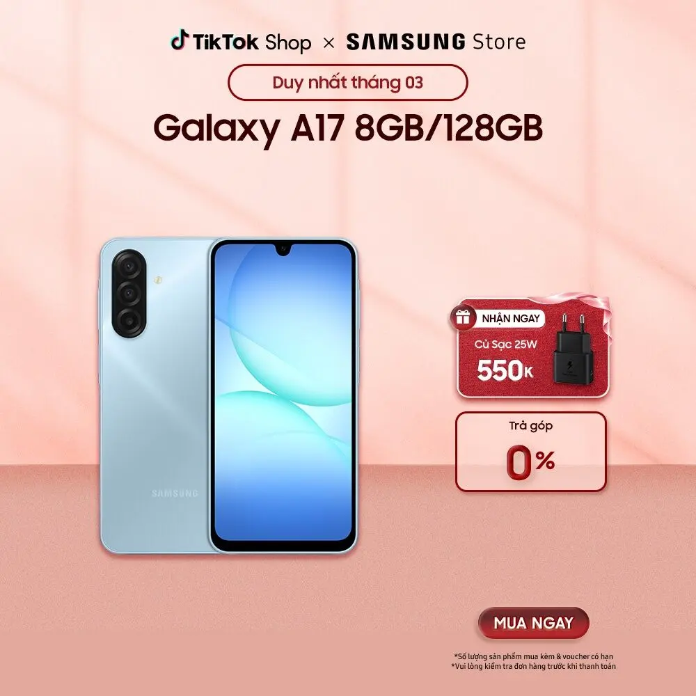 Điện thoại Samsung Galaxy A17 LTE 8GB/128GB