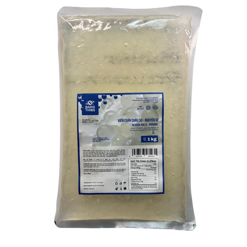1kg Thạch Trân Châu Giòn 3Q - Baristhing - Nguyên Liệu Pha Trà Sữa Trân Châu Hồng Trà Đen Lục Trà Lài - Topping trânchâu tươi tran  chau Eurodeli Pha Chế Nhanh - Trân Châu Ăn Liền