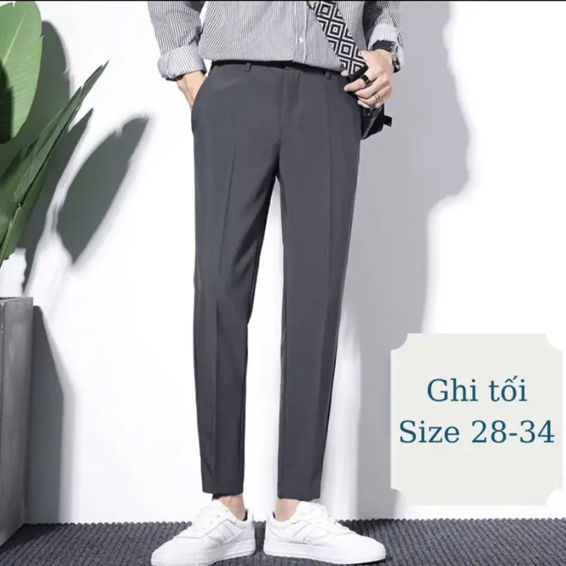 COMBO 2 Quần âu Nam From Slimfit Vải Tuyết Hàn Cao Cấp Co Giãn  Mền Mịn Thoáng Mát, Giặt máy Không Nhăn Nhài Vải - Menswear Pants 2