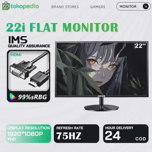Expose Gaming/Office Monitor A22i 2026 Flat IPS FHD 1080P 75HZ Free HDMI+VGA Garansi 3 tahun