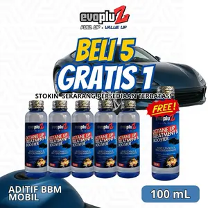 Paket Evopluz Octane Up Mobil Bensin | Beli 5 Gratis 1 | Anti Etanol + Decontaminant | Peningkat Oktan & Hemat BBM