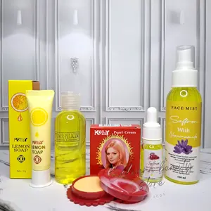 Paket 5in1 Kelly Kosmetik ( Cream Kelly 5gr + Kelly Lemon Soap 15gr + Serum Saffron + Spray Face Mist + Toner Pelicin )