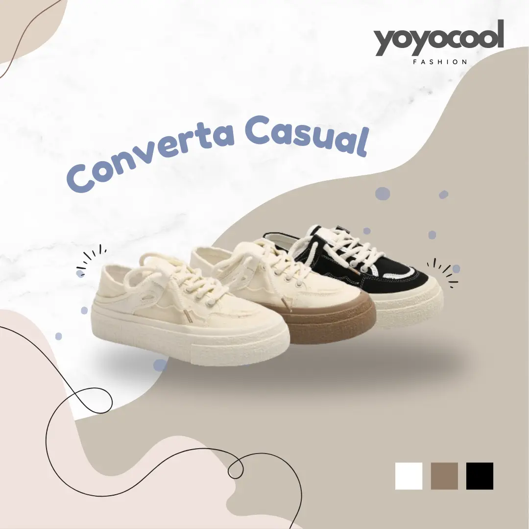 RT Converta Casual Shoes / Sepatu Wanita Sneakers / Shoes Fashion Korea / Sepatu Canvas / Korean Look