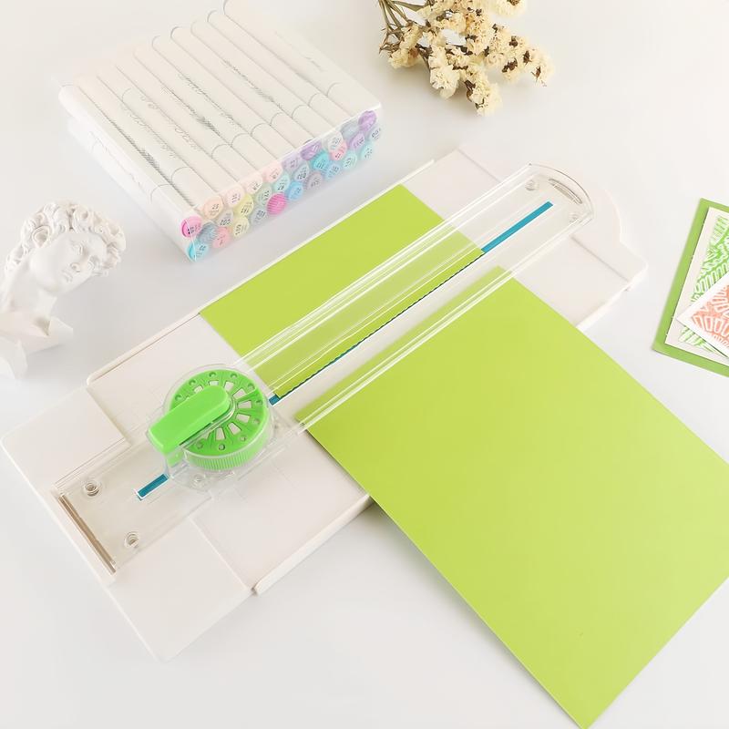 Jef Paper cutter 12-in-1 Paper trimmer 12 modes Rotation control Portable use Creative teaching tools Used for scrapbook paper-cut art DIY creation 8