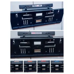 Paket dudukan tatakan plat nomor mobil carbon dan plat astra