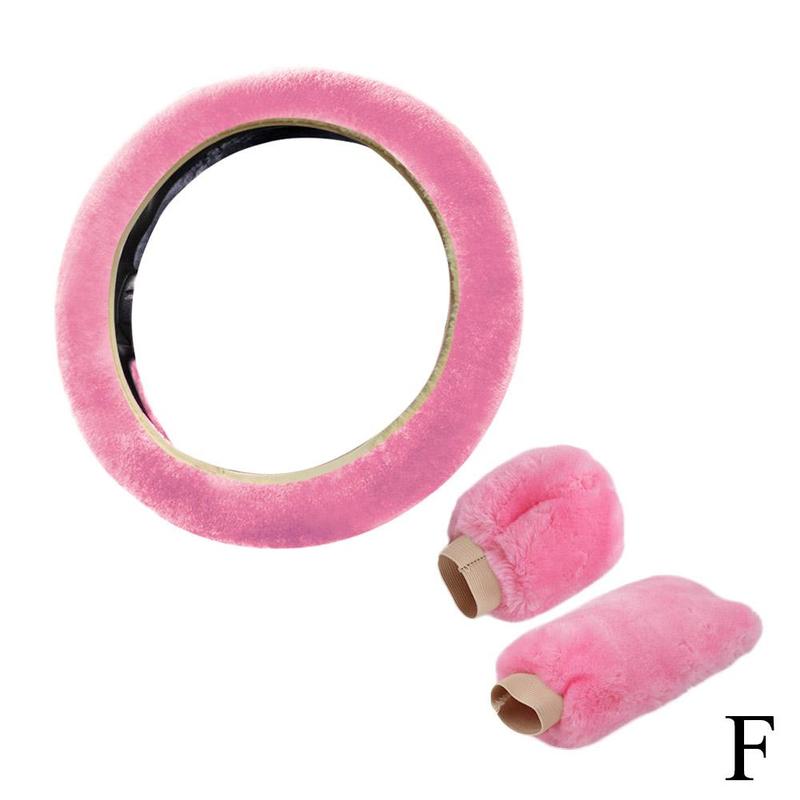 Product Introduction of Universal Warm Plush Car Steering Wheel Cover Gearshift Women Protector Soft Decoration Y4J5 46