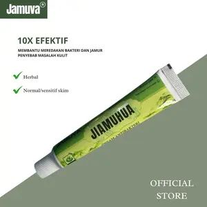 Salep Jiamuhua Jamuva Antibakteri Moist Skim Cream Gatal - Panu - Jerawat - Alergi | Salep Gatal Alergi Tradisional