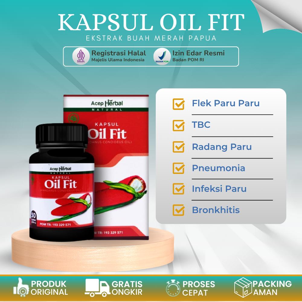 COD Flek Paru, Tbc Paru, Radang Paru, Infeksi Paru, Pneumonia, Bronkhitis, Asma, Sesak Nafas, Sakit Dada Herbal Kapsul Oil Fit obat  nafas