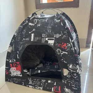 tenda kucing BONUS KASUR ukuran 45x45