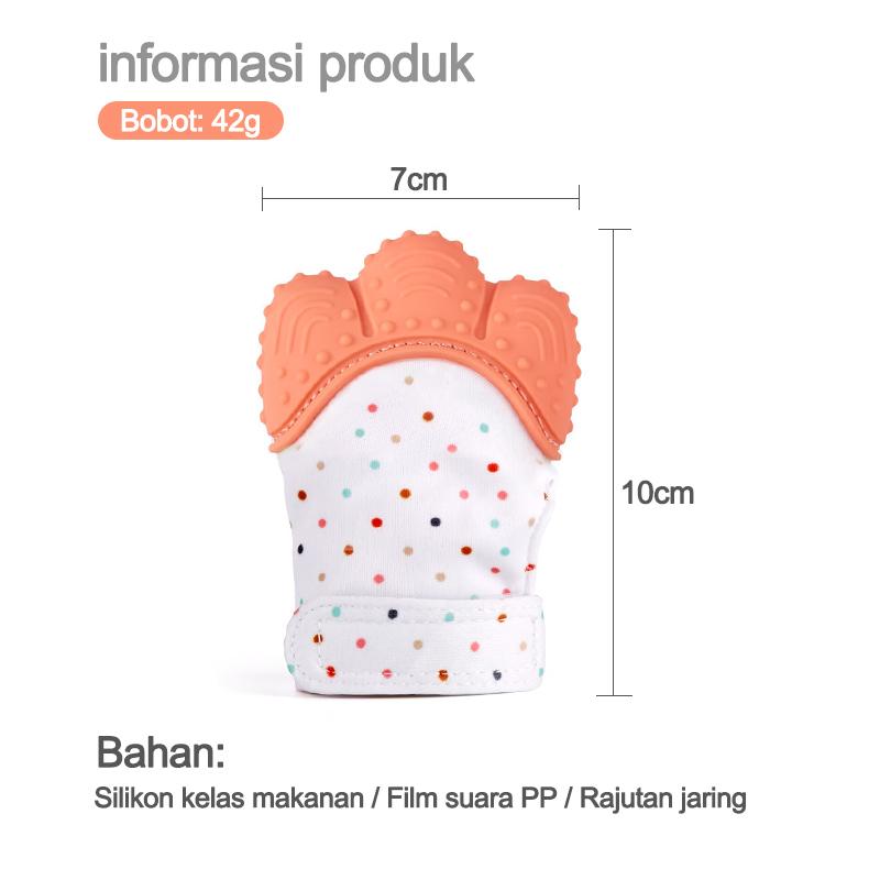 Product Introduction of Teether bayi/NEW PRODUCT Sarung Tangan Teether Bayi/Mitten Baby Glove Teether/Sarung tangan baby teether L158 6