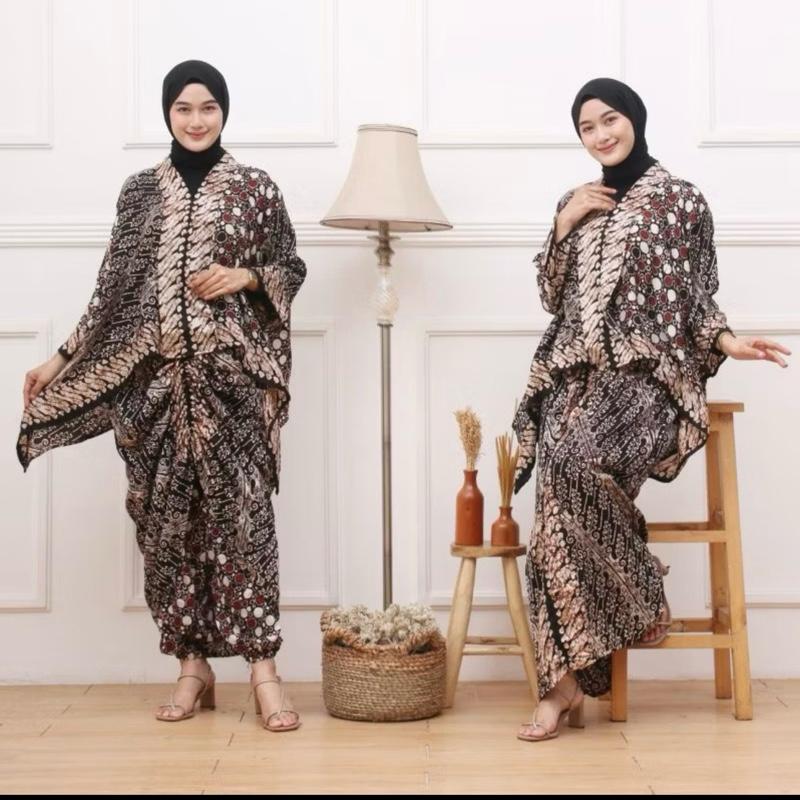 ONE SET OUTER DAN ROK BATIK MODEL ROCELA DAN NAGITA WANITA TERBARU BATIK CAP 5