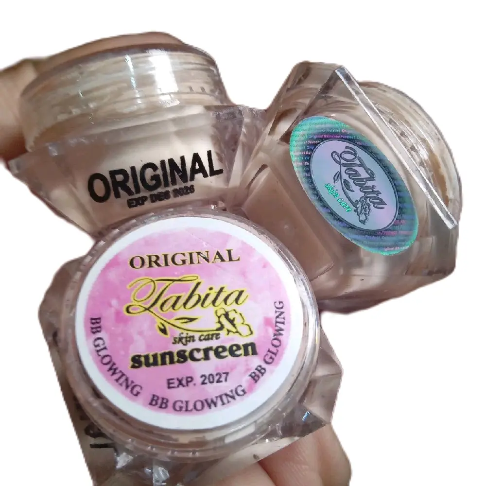 Salep Sunscreen Hari Tab Glow Original - Perlindungan UV, Mencerahkan Kulit dan Memberikan Efek Glowing - Facial Wajah Perawatan