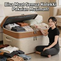 Gambar 【Sam's market】Kotak Penyimpanan Praktis untuk Semua Koleksi Pakaian Musim dengan Desain Fungsional dan Kapasitas Besar - Soft-Double-Layer-Storage Bag-80L dari Sam's beauty market Kab. Bekasi 1 Tokopedia