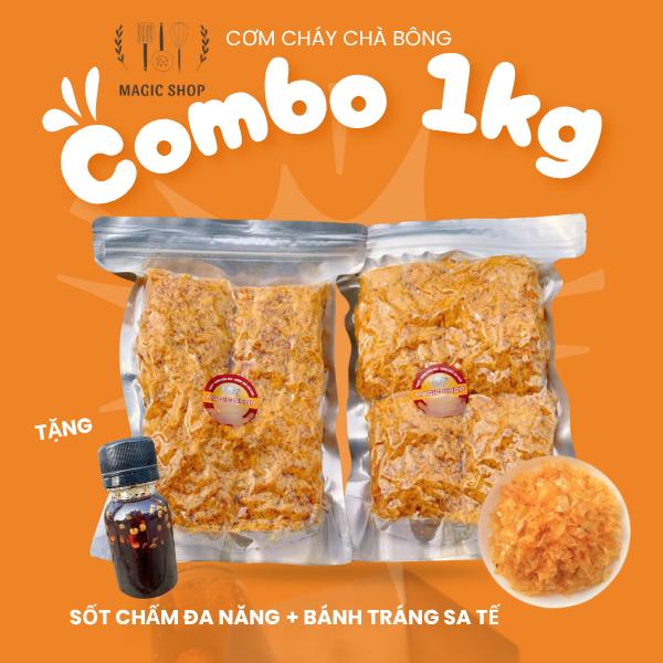 1KG CƠM CHÁY CHÀ BÔNG MAGIC SHOP TẶNG BÁNH TRÁNG com  chay