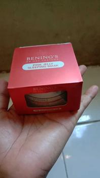 Product Review of (DOKTIF APPROVED) Bening's Pink Jelly Sleeping Mask 2% Argireline - Masker Wajah & Anti Kusam from A** 1