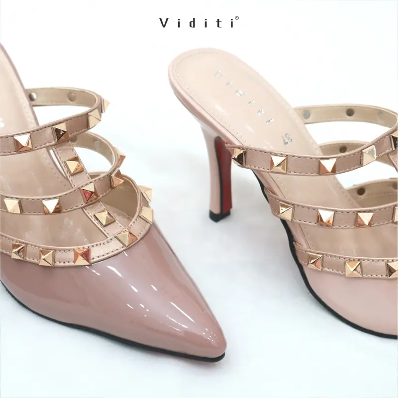 Viditi Milano Mules 7 cm Sepatu Import Wanita | Kerja | Kuliah | Wisuda | Pesta | Kantor Shoes Shoes 7