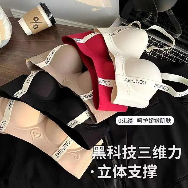 Áo Ngực Liền Mạch, Chất Lượng Cao, Đồ Lót Nữ, Không Dây, Đồ Lót, Nửa Cúp, Áo Ngực Nâng Ngực 4