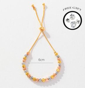 DYD Bracelets for Women Colorful Beads Drawstring Bracelet Stainless Steel Non Tarnish Jewelry Fashion Hypoallergenic Accessories Gift for Girls