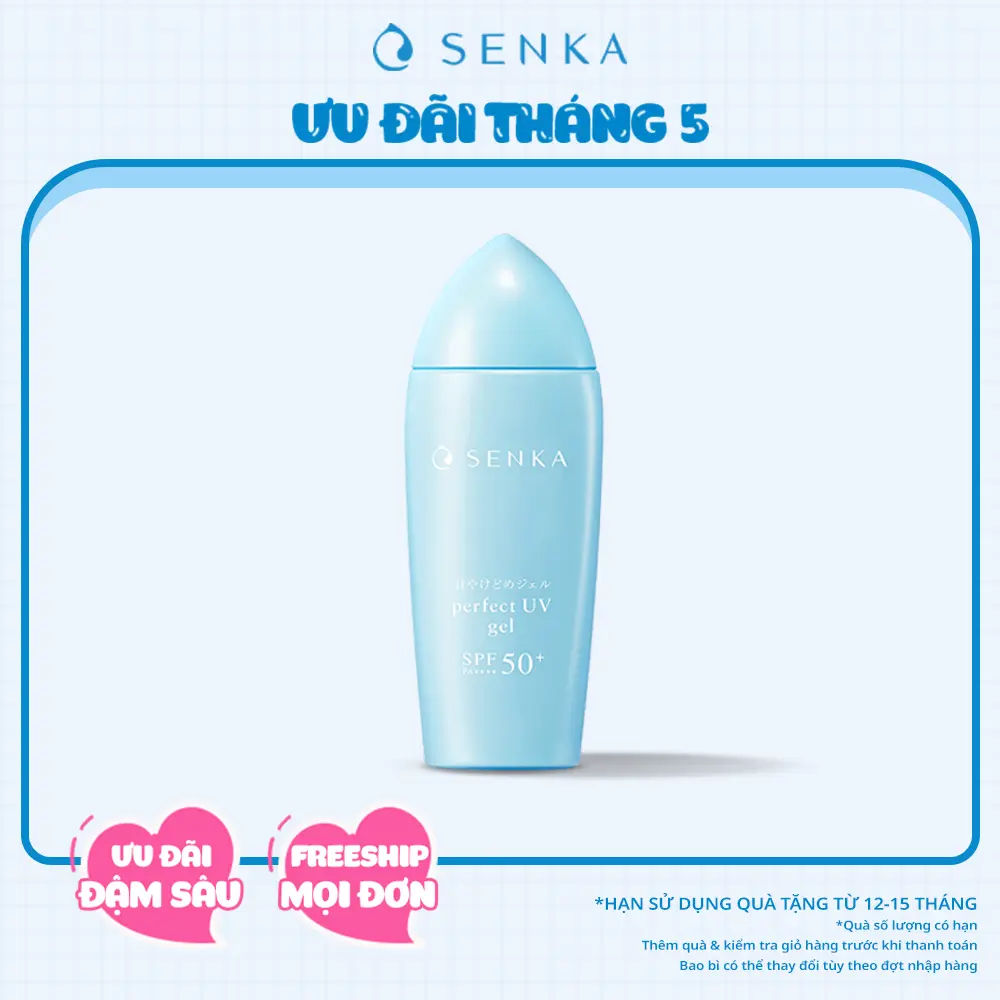 [SENKA] - Quà tặng không hiện giỏ - Gel sữa chống nắng dưỡng ẩm SENKA PERFECT UV GEL A 80ML
