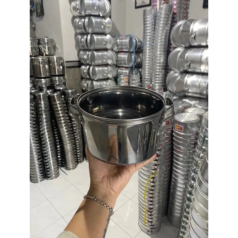 ￼PANCI SAYUR STAINLISS UK16cm *TANPA TUTUP* BAHAN SUPER TEBAL SEKALI PREMIUM HOME INDUSTRY