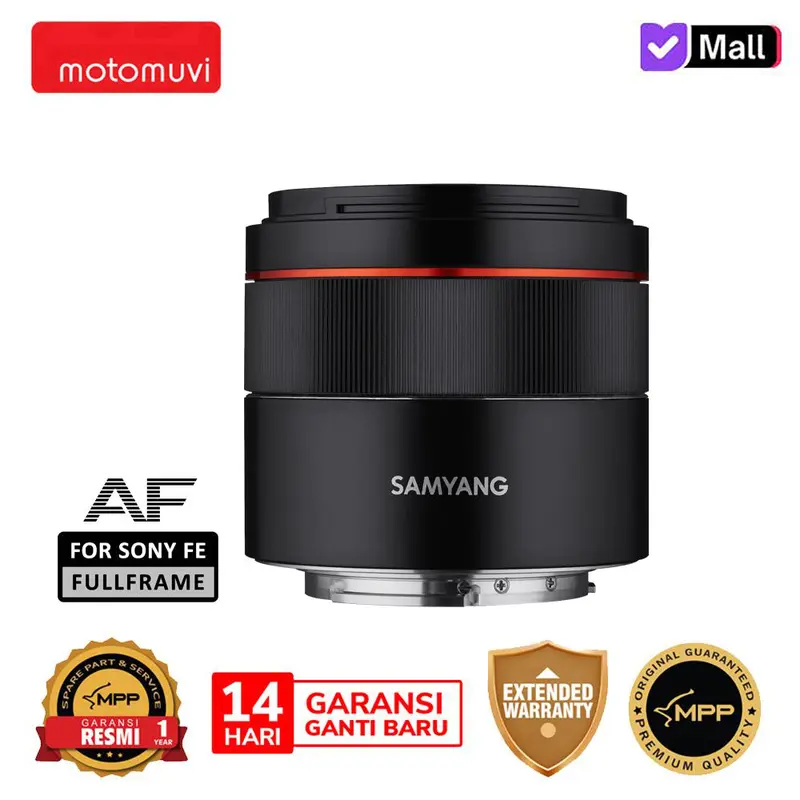 Samyang Lensa Kamera AF 45mm F1.8 FE Compatible for sony FE