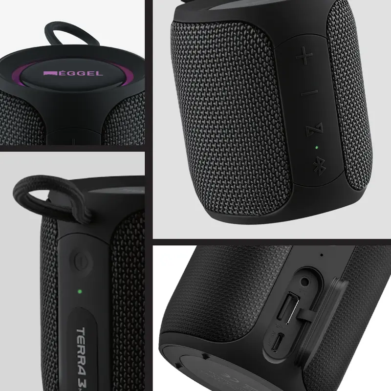 Eggel Terra 3 Mini S 360 Waterproof Portable Bluetooth Speaker 6