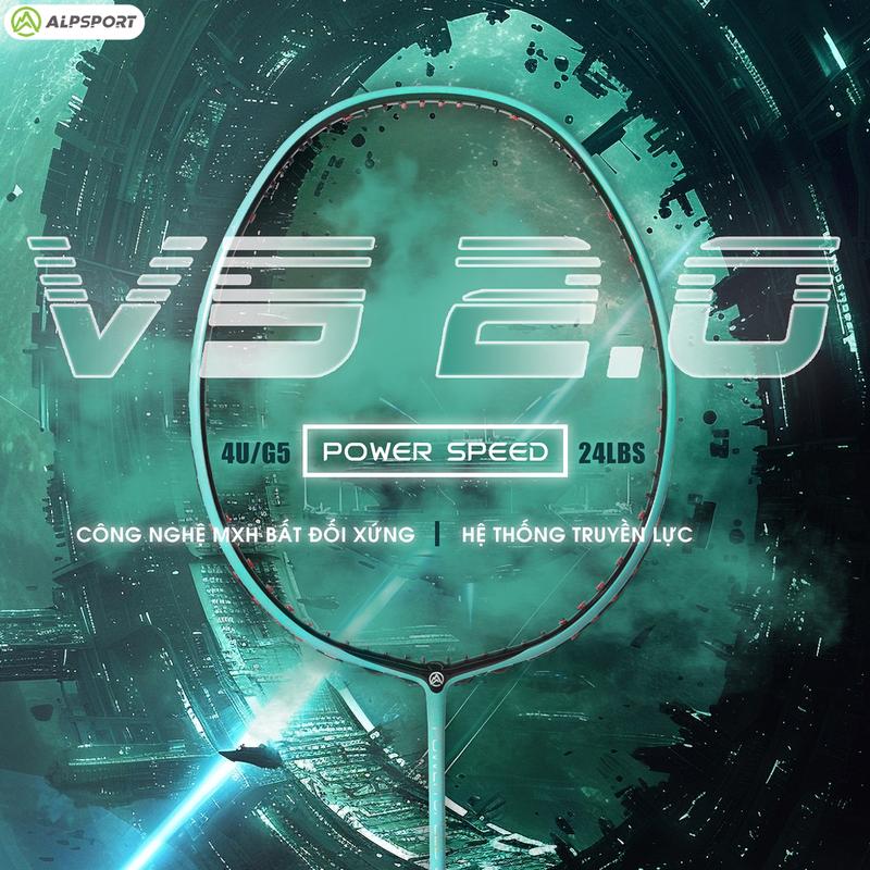 Vợt Cầu Lông ALP V5 2.0,Trọng Lượng 4U Siêu Nhẹ Chịu Lực Tối Đa 13.6KG Công Nghệ Boost Tăng Lực Đánh MXH Giảm Chấn Bảo Vệ Tay Và Cổ Tay. Phù Hợp Cho Người Chơi Yêu Thích Tốc Độ Và Sức Mạnh. Sản Phẩm Chính Hãng ALPSPORT Hỗ Trợ COD Tiện Lợi!