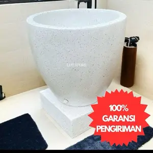 ONGIR SESUAI APLIKASI tinggal cekout.Bak mandi / gentong air model lancip finishing coating glossy. beraneka warna