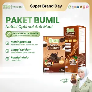Mom Uung Paket Bumil ASI Booster - Susu Mylkflow 5 Sachet / 15 Sachet + Cookie Mylkflow - Susu Pelancar ASI Halal BPOM