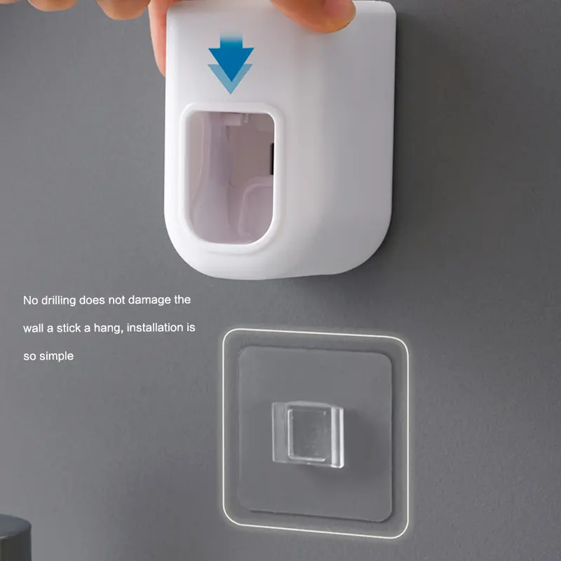 Dispenser Odol Toothpaste Dispenser Pemasangan Tanpa Paku Dispenser Pasta Gigi Desain Minimalis 6