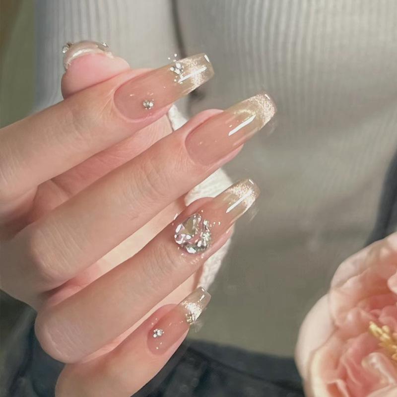 Product Introduction of [Free Jelly Glue] French Manicure Short False Nails Manicure Fake Nails Fake Nails Cute Fake Nails Angry Nails Short Nail Polish 10