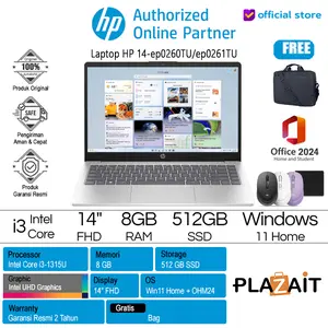 Laptop HP 14-ep0260TU ep0261TU i3-1315U 8GB 512GB SSD 14″ FHD W11+OH24 + M365