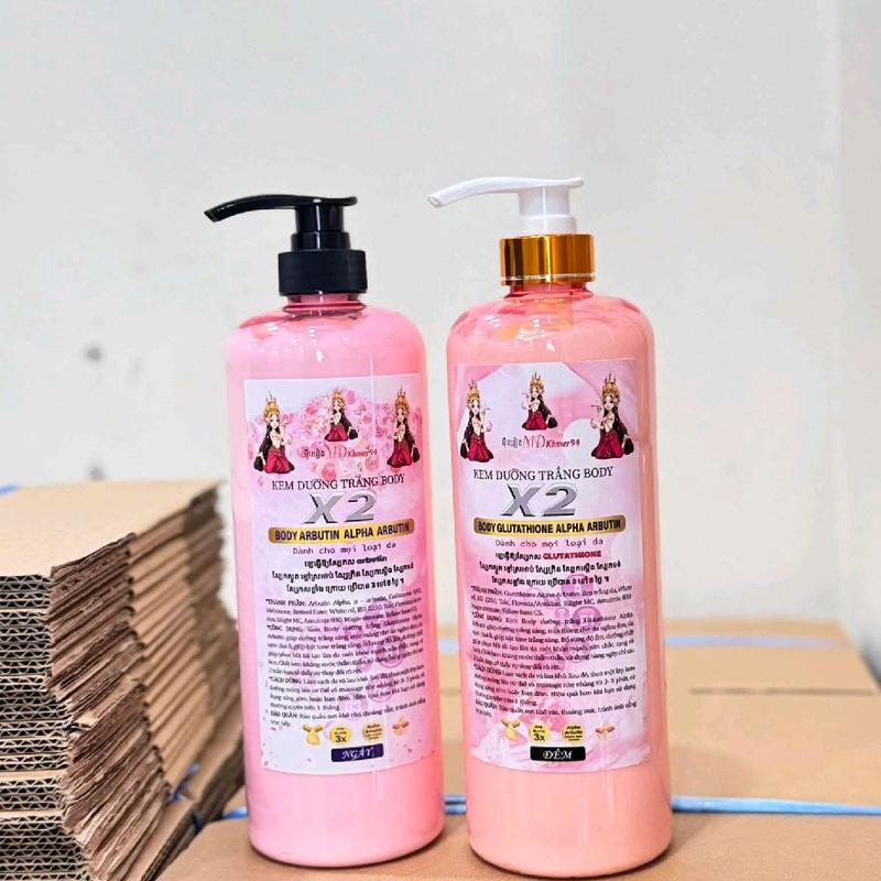 Combo 2 chai 1 Chai Kem Dưỡng Trắng X2 Body Glutathione Alpha Arbutin 1 Chai Kem Dưỡng Trắng X2 Body Arbutin Alpha Arbutin Tặng 1 Sét Tắm Trắng Cà Phê Cao Cấp