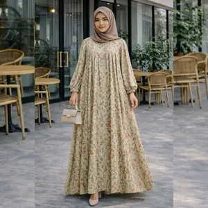 AISHA DRESS By ZIYA ~ Gamis Rayon Premium Kerah Zipper Muslim Nyaman Wanita