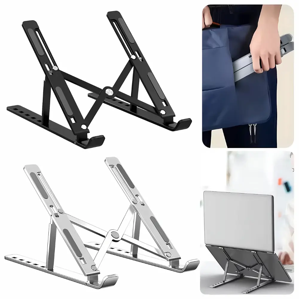 Giá Đỡ Laptop Điều Chỉnh Được Độ Cao Kệ Máy Tính Laptop Đế Tản Nhiệt Kệ Laptop Hợp Kim Nhôm