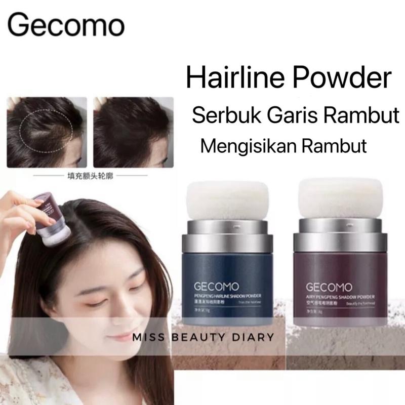 GECOMO Serbuk Garis Rambut Hair Line Powder Serbuk Rambut Mengisi ...