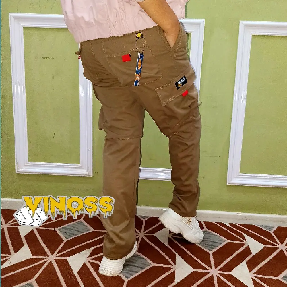 celana kargo panjang terbaru celana kargo pria wanita celana vinoss cocok buat berbagai acara Katun Hitam Dewasa Formal Casual