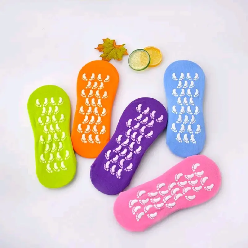 Kaos Kaki Spa Pendek Gel Penghalus Kaki Pecah - Moisturizing Perawatan Melembutkan 1