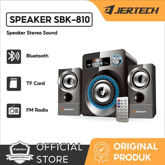 Gambar JERTECH Speaker Bluetooth Komputer Laptop Speker SBK8010 BT, USB, FM RADIO, TF CARD & REMOTE CONTROL  Pc dari Jertech_NEW Kab. Tangerang Tokopedia