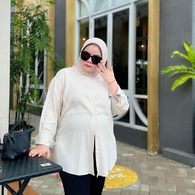 ANEESA-Pretty Ribbon Shirt | Atasan pita wanita | Kemeja linen wanita 2