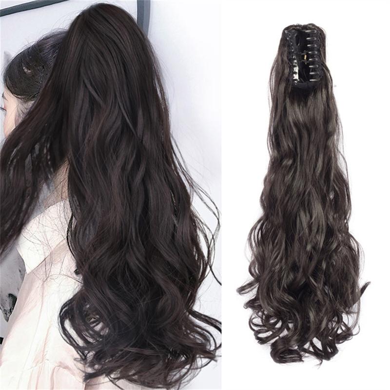 Product Introduction of Tóc Giả Dạng Kẹp Vô Hình Xoăn, Tóc Nữ Tự Nhiên, Tóc Nối Đuôi Ngựa Gợn Sóng Tổng Hợp 2